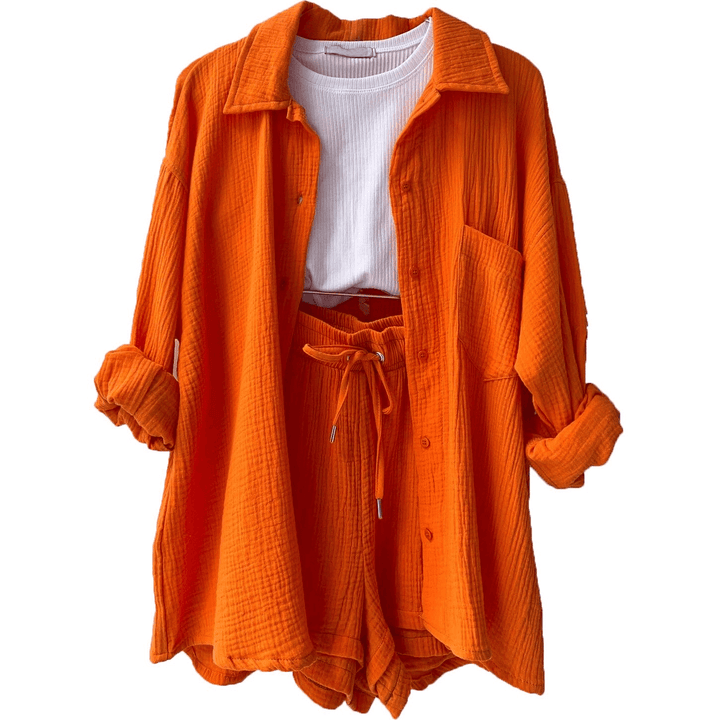 Women's Cotton Loungewear Set: Soft, Comfortable & Relaxed Fit