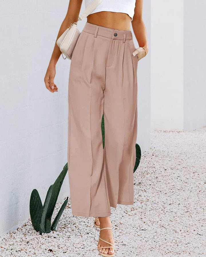 Women's High-Waisted Wide-Leg Trousers