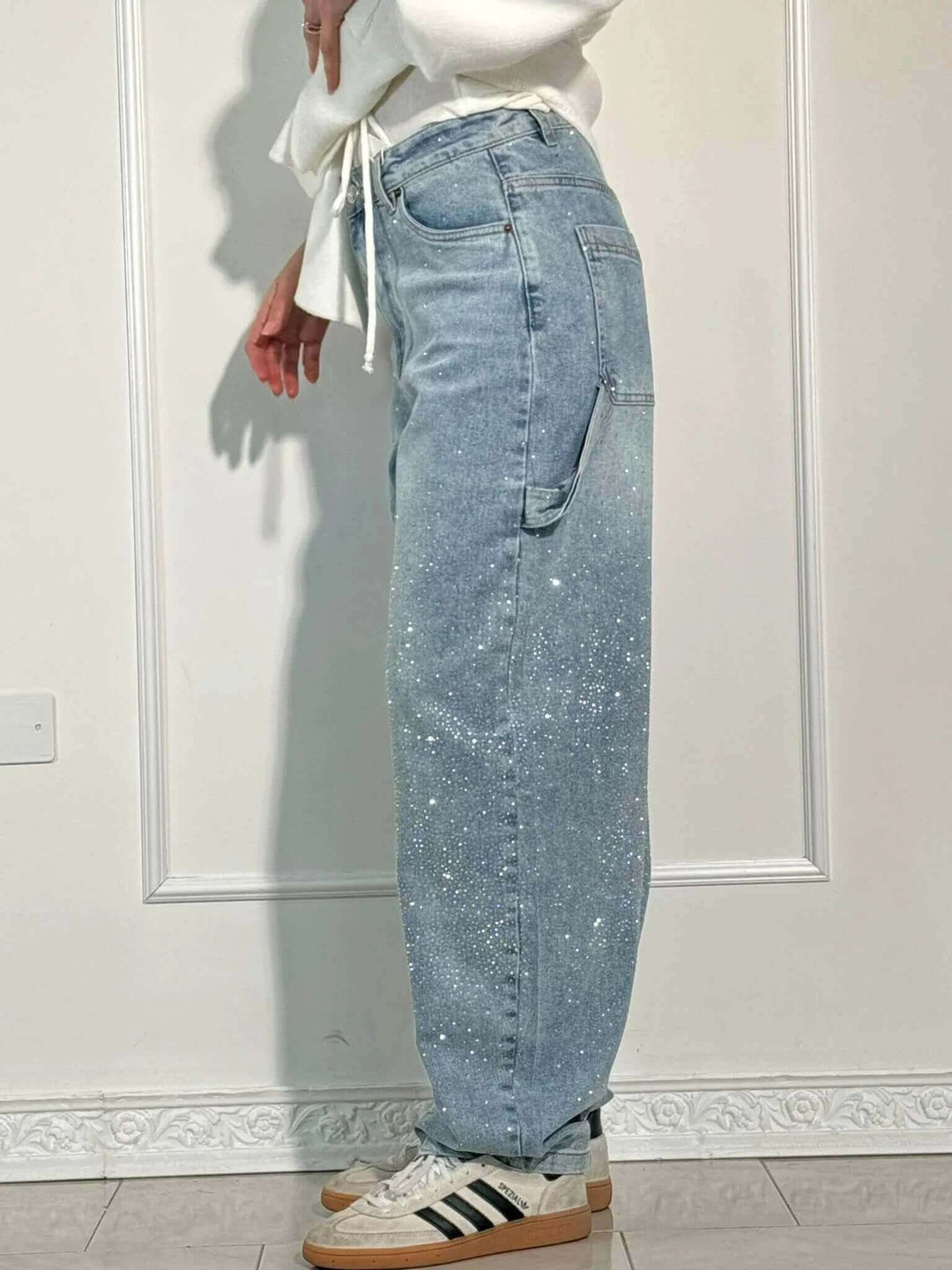 Women's Shiny Balloon Jeans