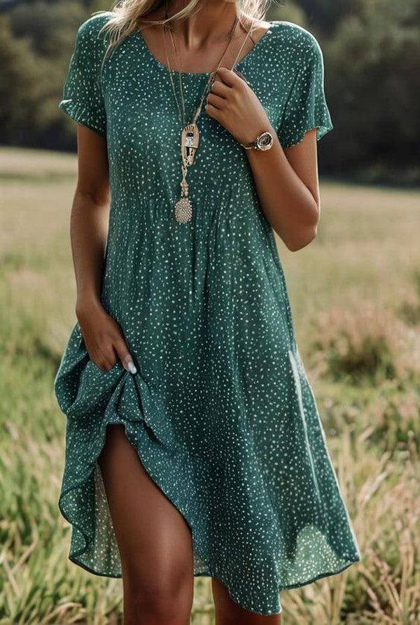 Women's V-Neck Summer Dress: Casual & Elegant