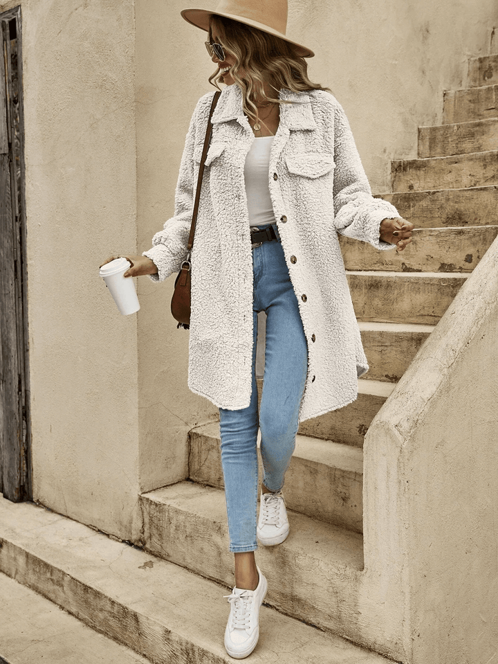 Women's Long Knit Cardigan - Button Down, Lightweight Layer