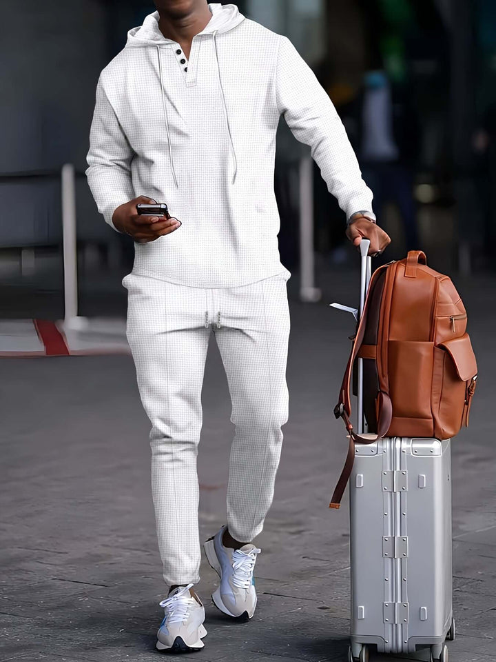 Men's Comfortable Tracksuit Set: Hoodie & Joggers