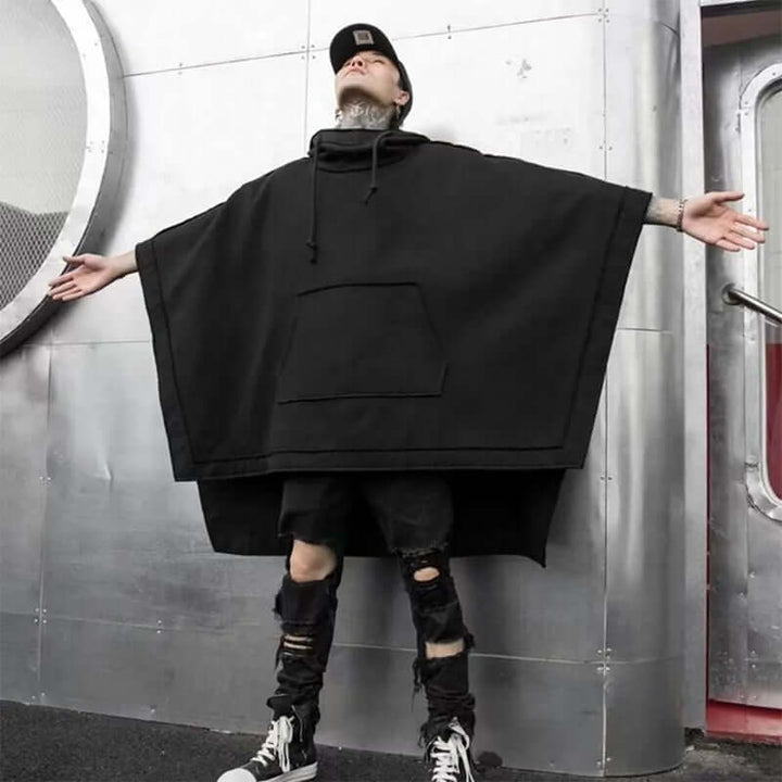 Men's Oversized Poncho Hoodie: Soft, Comfortable Sweatshirt