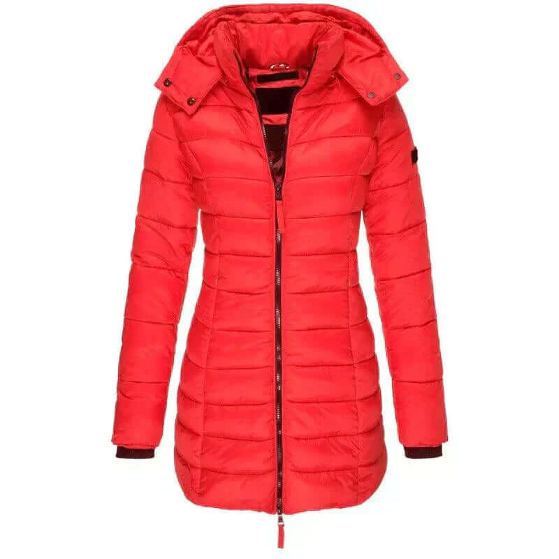 Women's Long Hooded Puffer Jacket