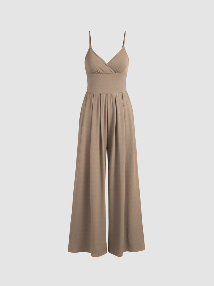 Women's Wide Leg Sleeveless Jumpsuit