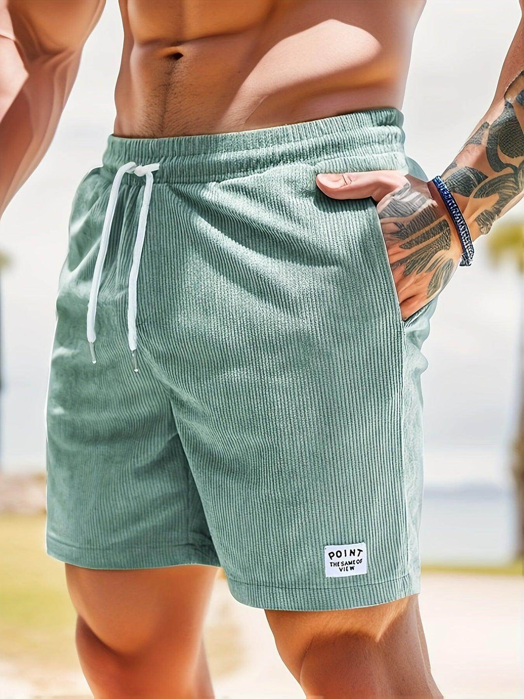 Men's Casual Summer Shorts: Elastic Waist, Breathable