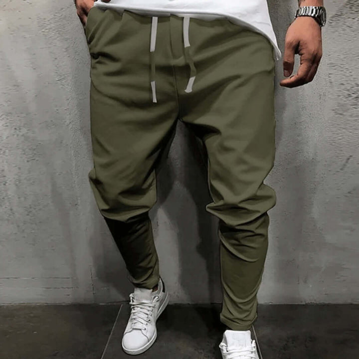Men's Tapered Joggers: Elastic Waist & Cuffs