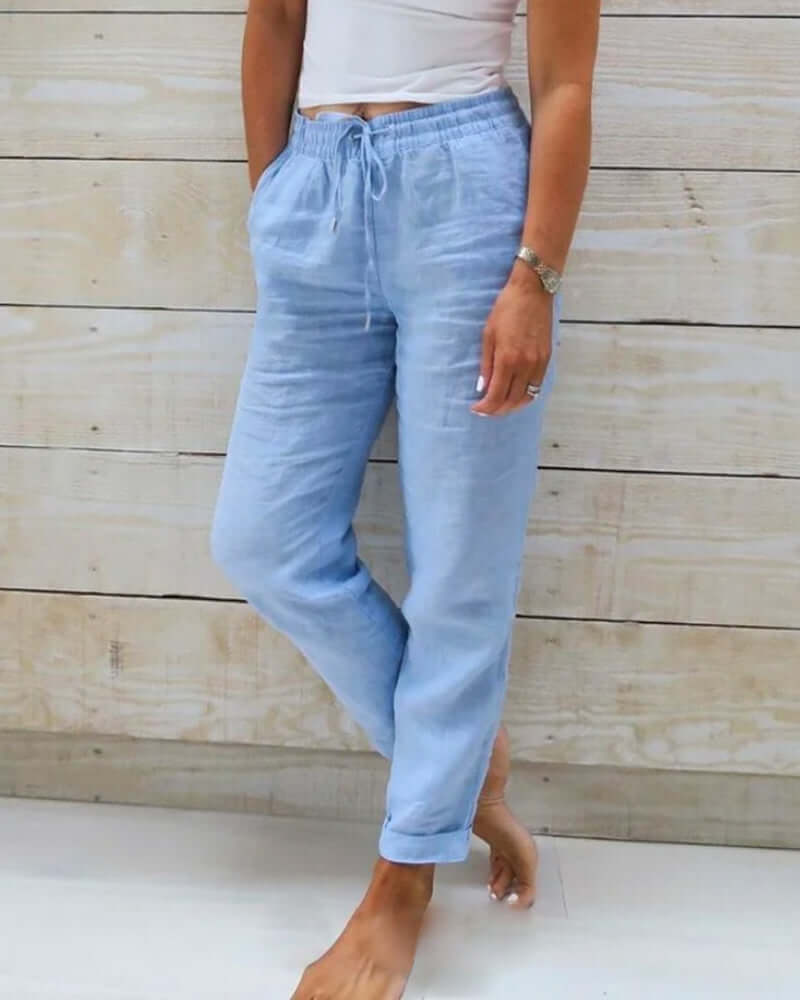 Unisex Elastic Cotton Pants: Comfortable & Stylish Everyday Trousers