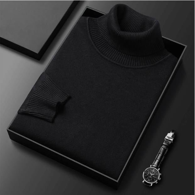 Men's Slim-Fit Turtleneck Knit Sweater