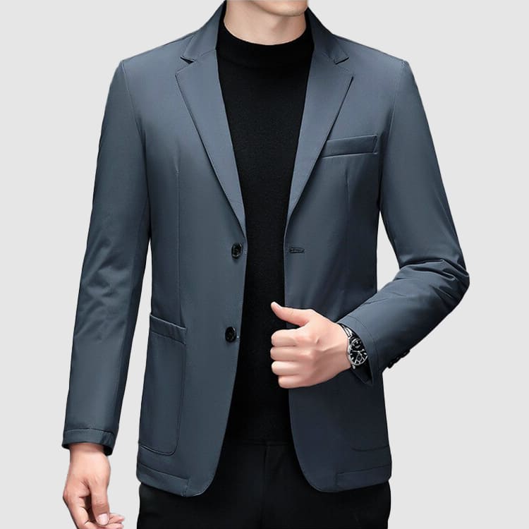 Men's Casual Down Winter Blazer: Warmth and Style