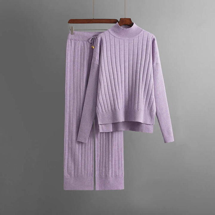 Women's Relaxed Fit Knitted Two-Piece Set