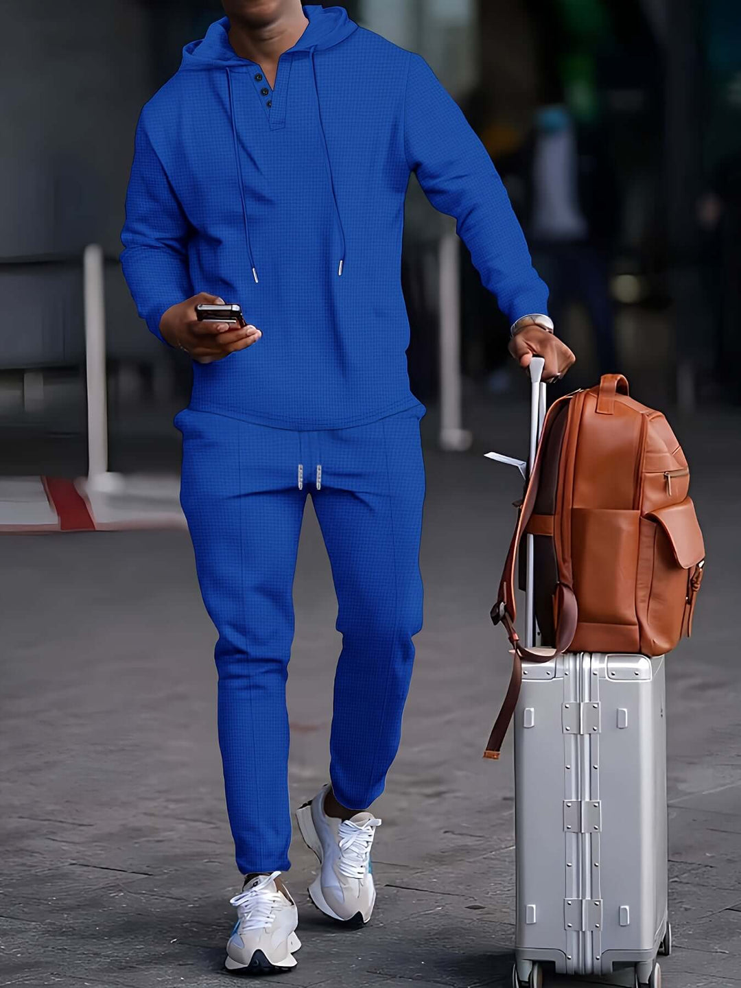 Men's Comfortable Tracksuit Set: Hoodie & Joggers