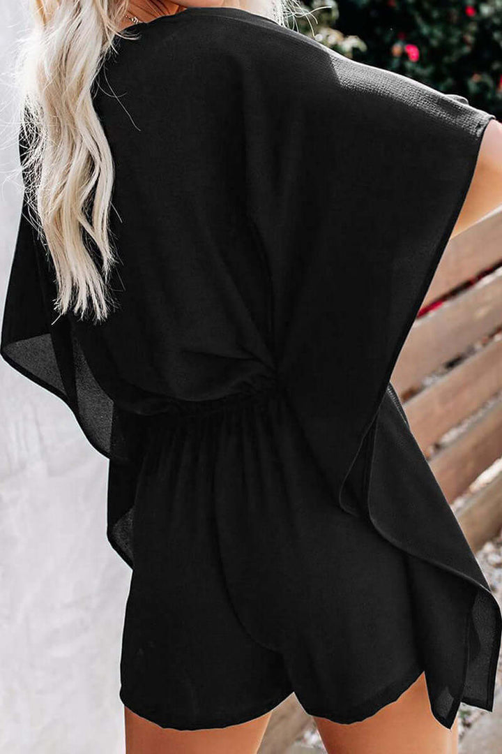 Women's Relaxed Fit V-Neck Jumpsuit