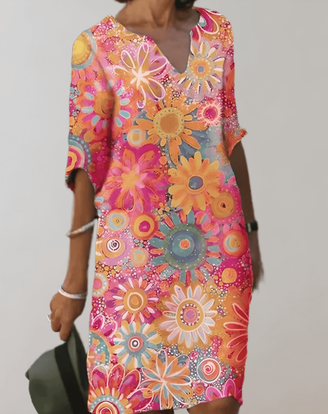 Women's Summer Floral Dress: Lightweight & Breathable