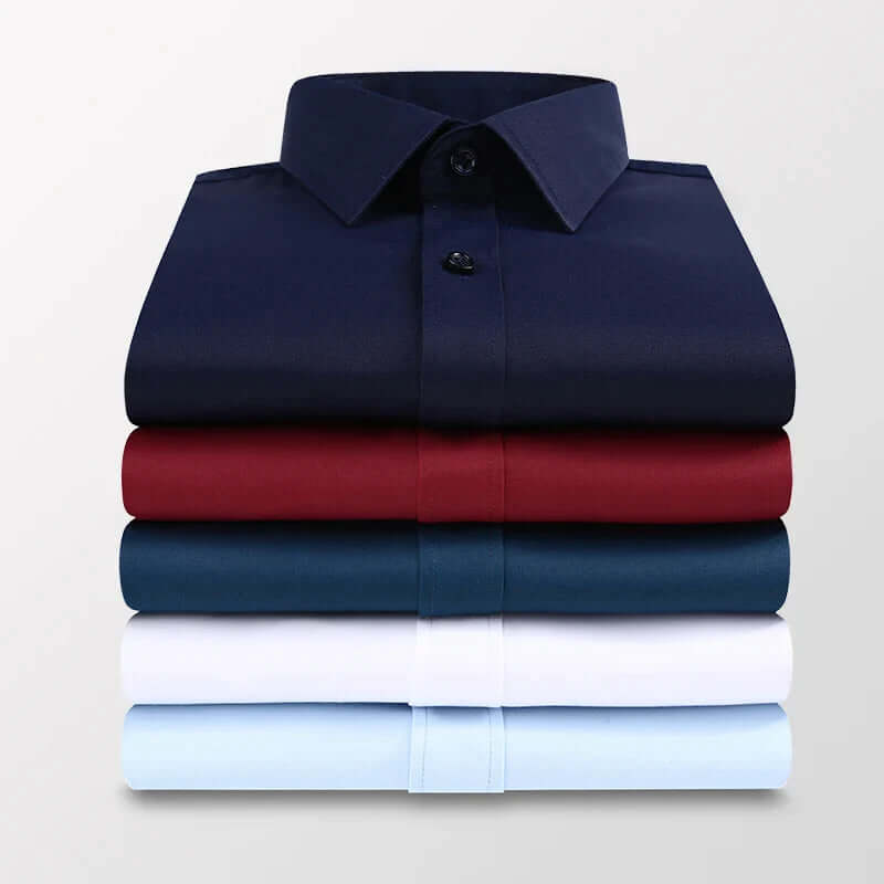 Men's Formal Long-Sleeve Shirt with Pocket