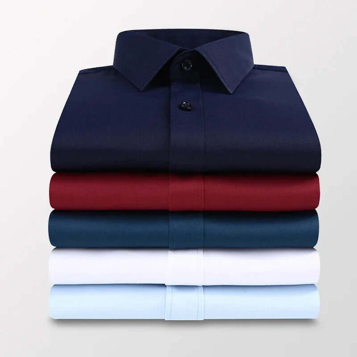 Men's Formal Long-Sleeve Shirt with Pocket
