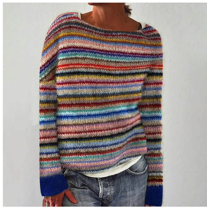 Women's Relaxed-Fit Cozy Sweater: Soft Acrylic Knit