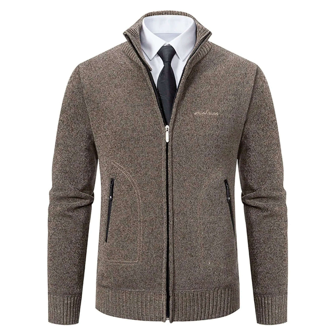 Men's Cozy Knitted Zip-Up Jacket