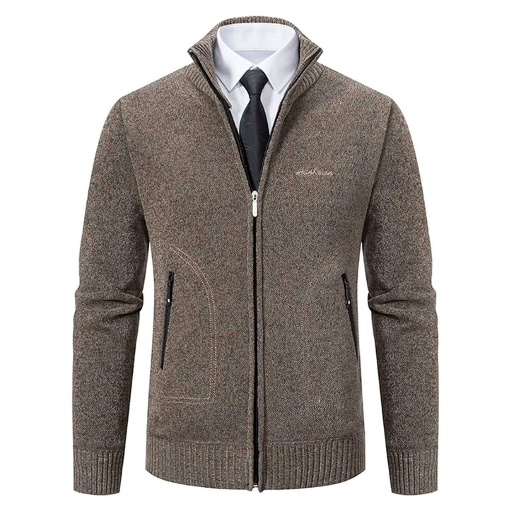 Men's Cozy Knitted Zip-Up Jacket