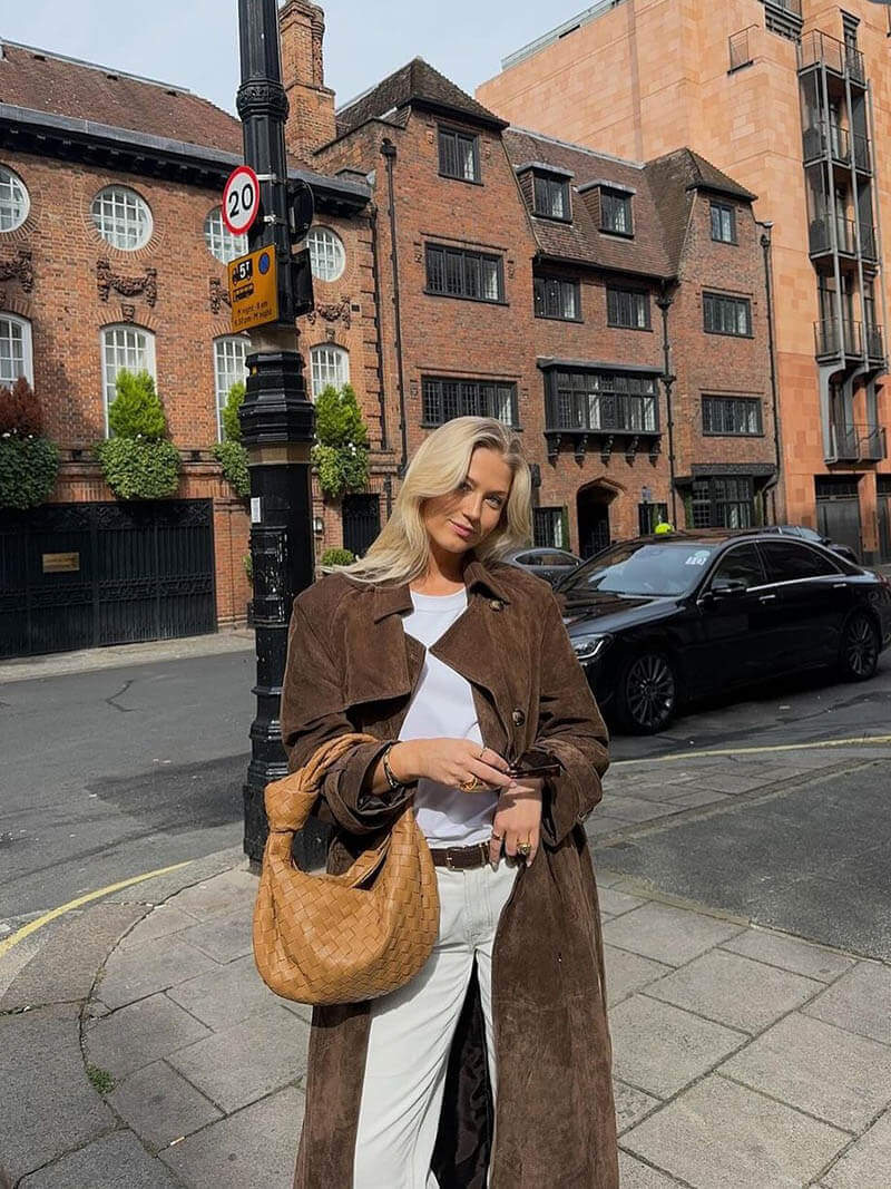 Women's Long Classic Trench Coat: Elegant & Practical Outerwear