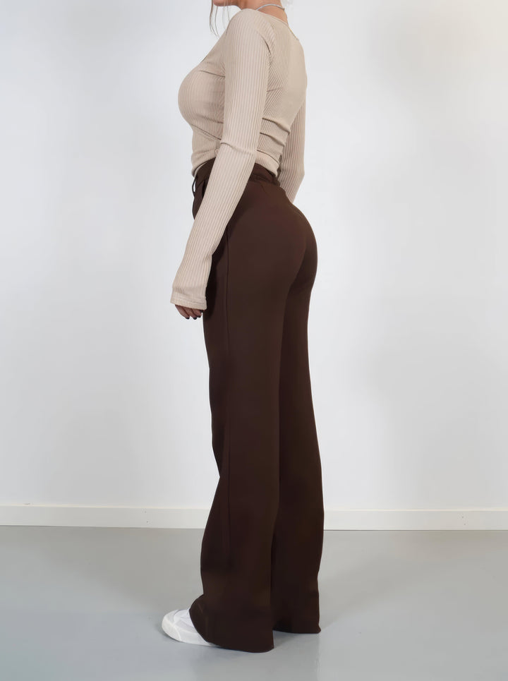 High-Waisted Elegant Women's Trousers