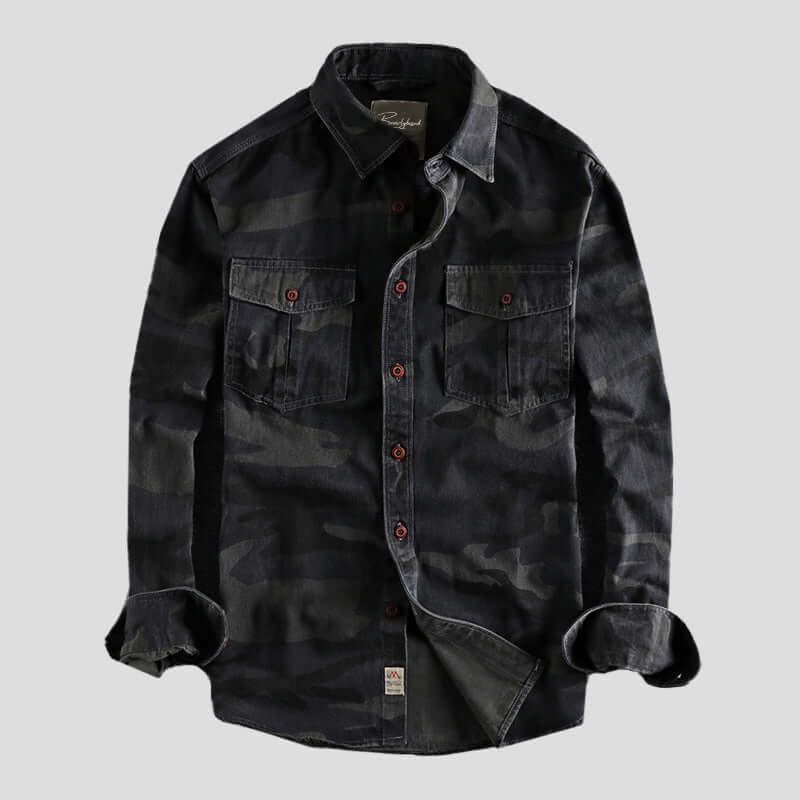 Men's Camouflage Double Pocket Shirt