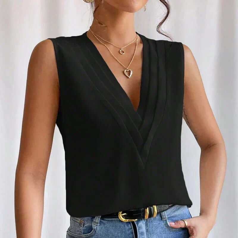 Women's Sleeveless Loose-Fit Summer Blouse