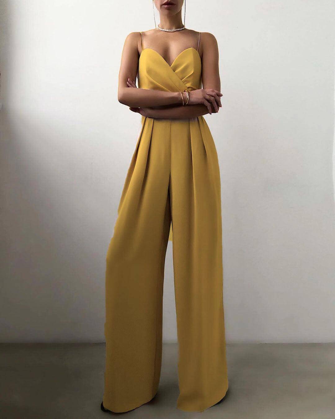 Women's High-Waist Sleeveless Jumpsuit