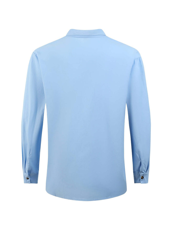 Men's Relaxed-Fit Beachwear Set: Linen Shirt & Drawstring Trousers