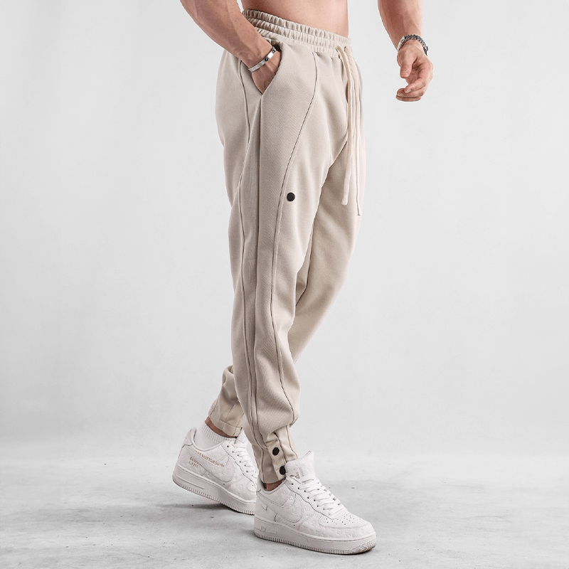 Men's Casual Tapered Joggers with Cuffed Ankles
