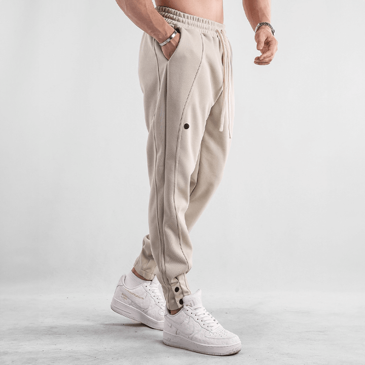 Men's Casual Tapered Joggers with Cuffed Ankles