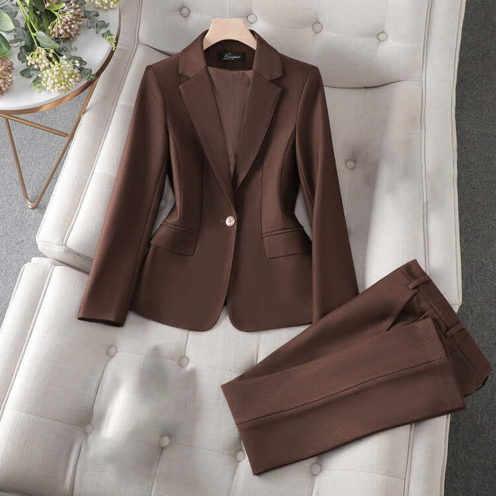 Women's Executive Blazer & Pant Set: Professional & Chic