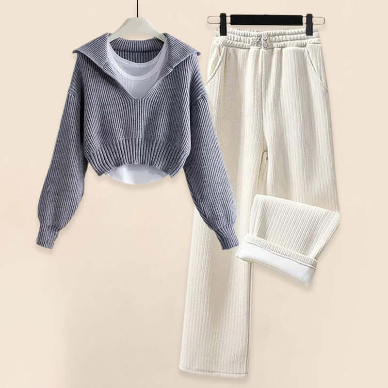 Women's Cozy Knit Two-Piece Set