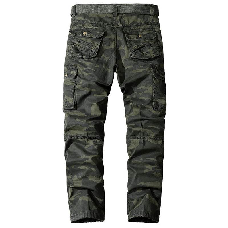 Men's Relaxed Fit Multi-Pocket Cargo Trousers