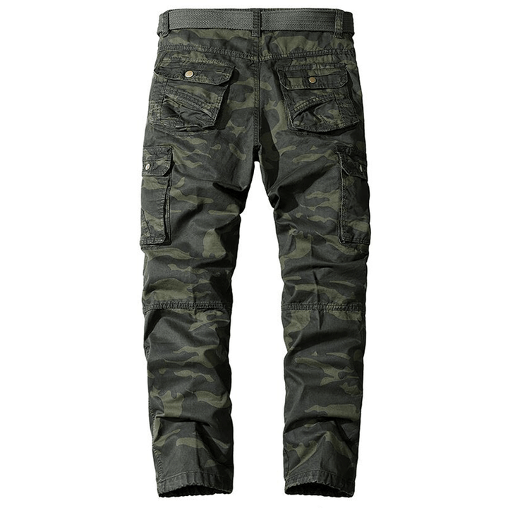 Men's Relaxed Fit Multi-Pocket Cargo Trousers