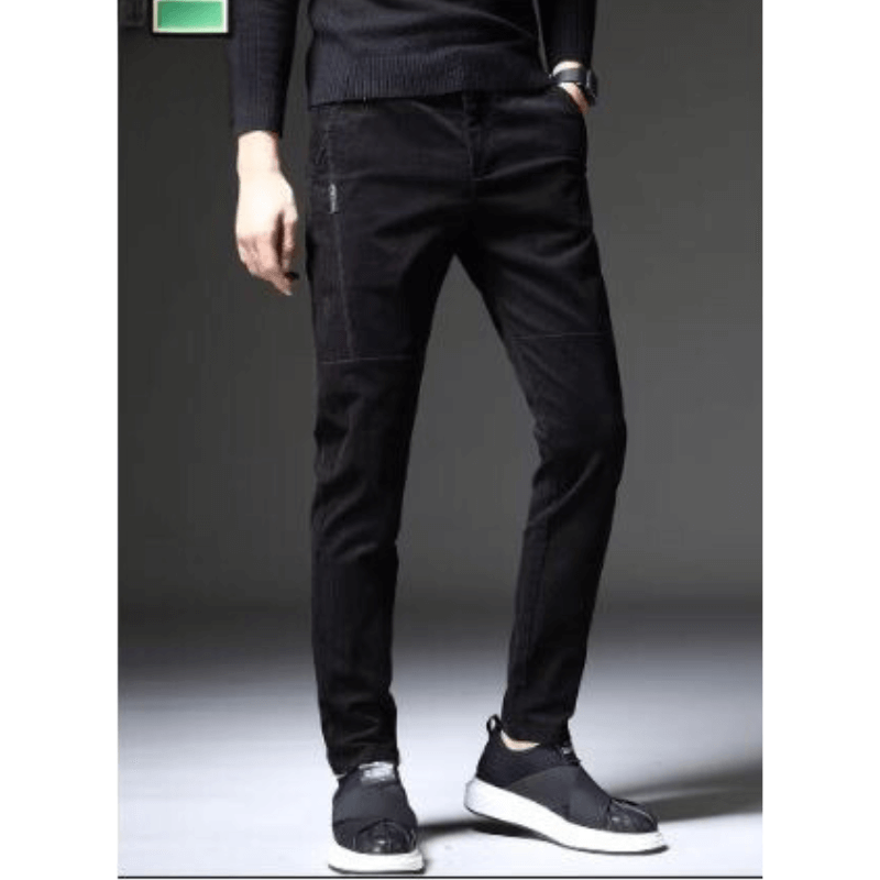 Men's Fleece-Lined Corduroy Pants: Warm & Stylish