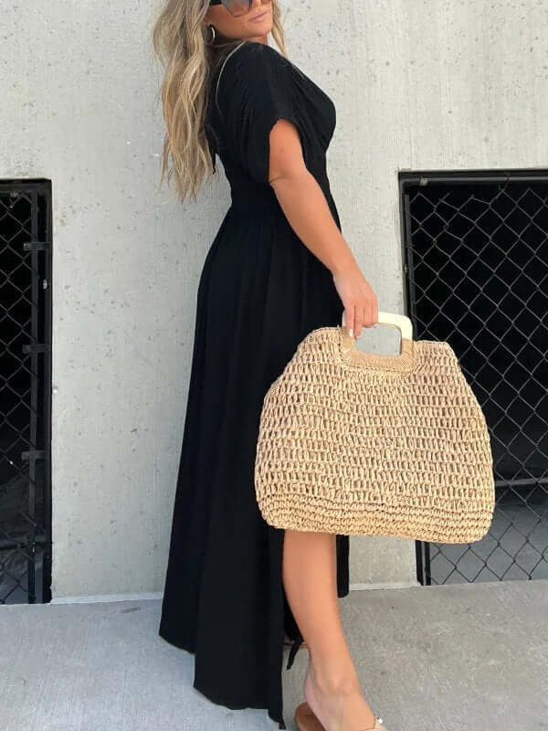 Women's Sleeveless Summer Dress: Casual Round Neck