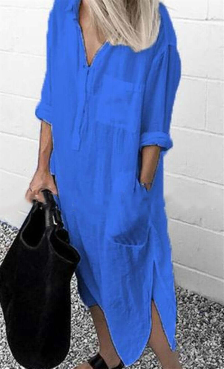 Elegant Women's Cotton Dress: Breathable & Versatile