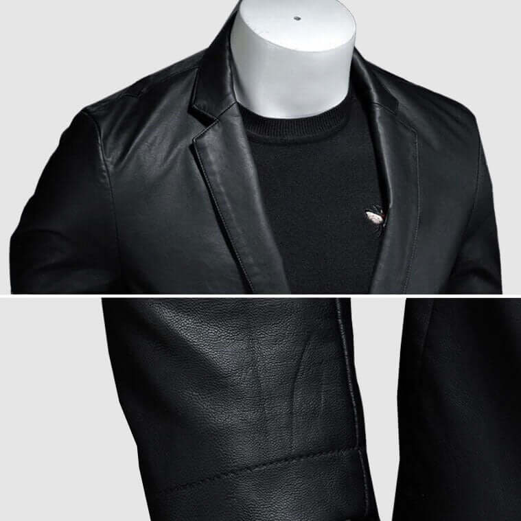 Men's Genuine Leather Jacket: Raw & Refined Style