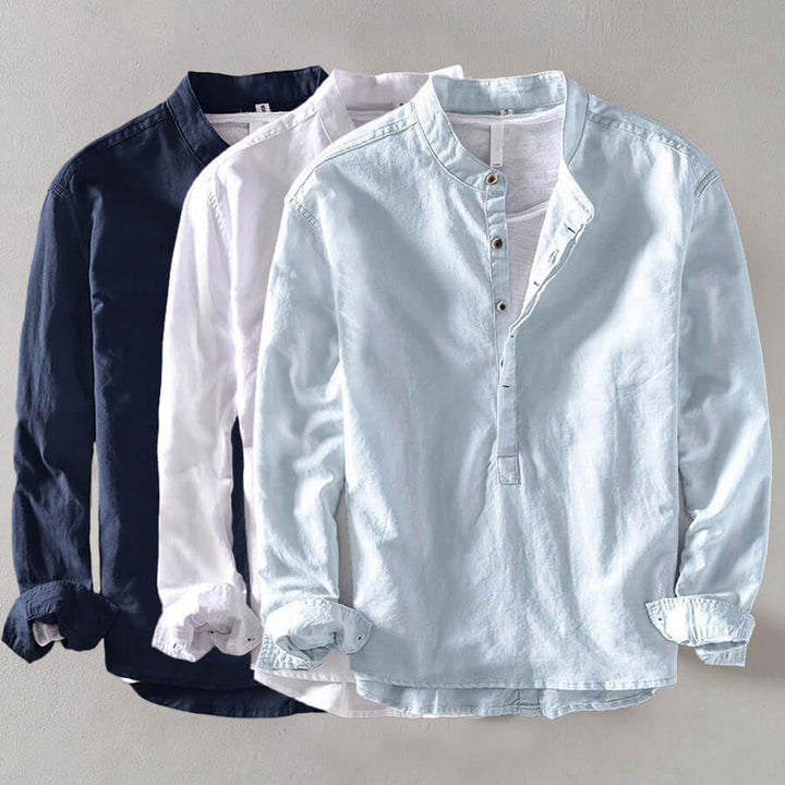 Men's Long Sleeve Casual Shirt: Breathable & Comfortable