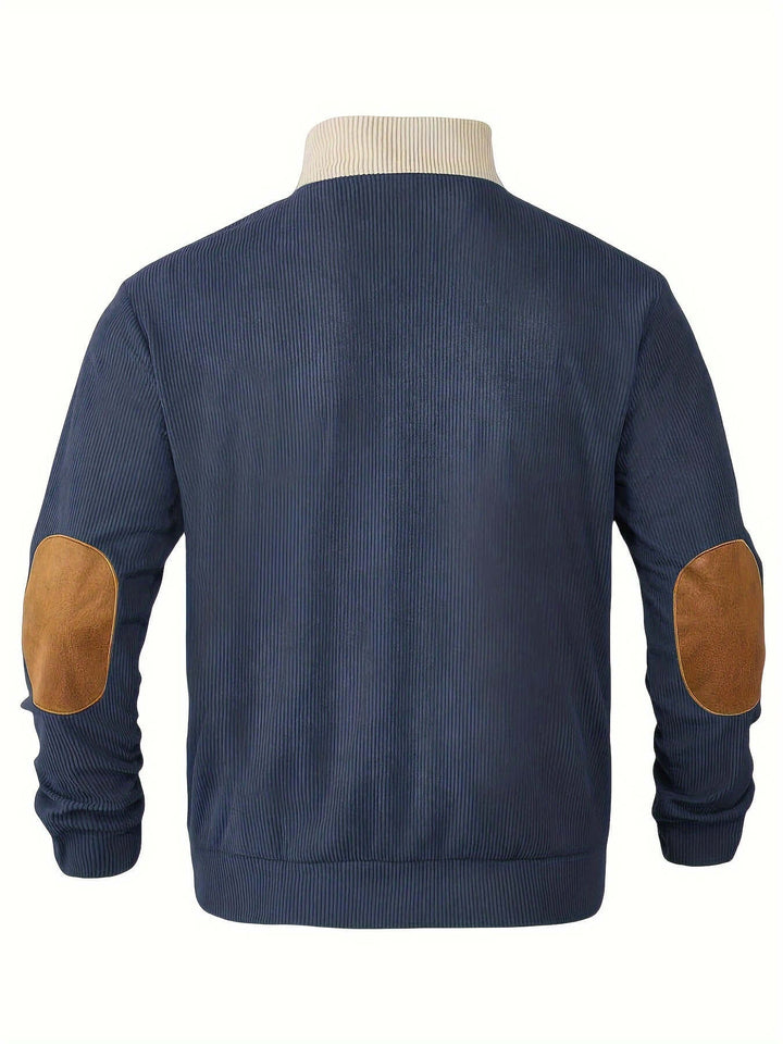 Men's Ribbed Knit Pullover Sweater