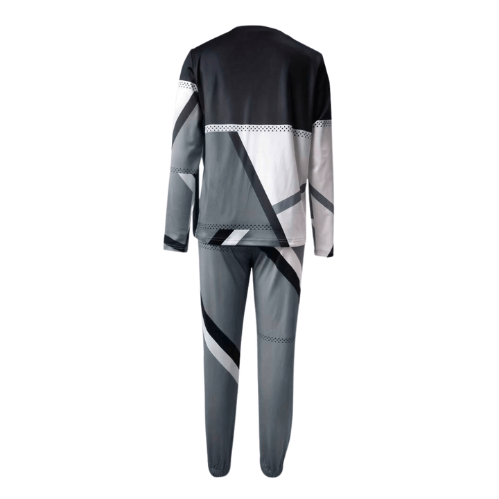 Women's Geometric Knit Two-Piece Sweatsuit
