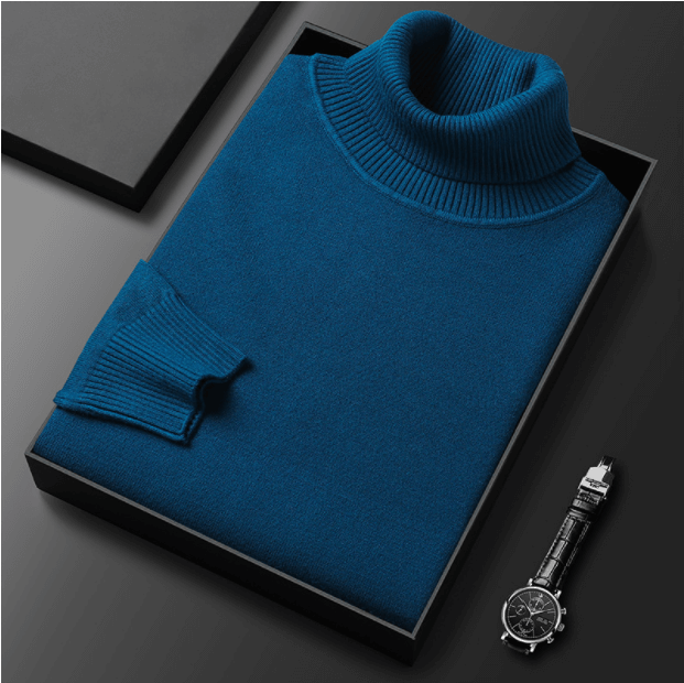 Men's Slim-Fit Turtleneck Knit Sweater