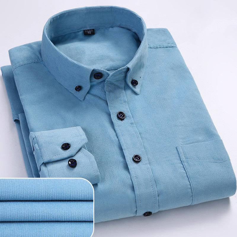 Men's Long-Sleeve Corduroy Shirt