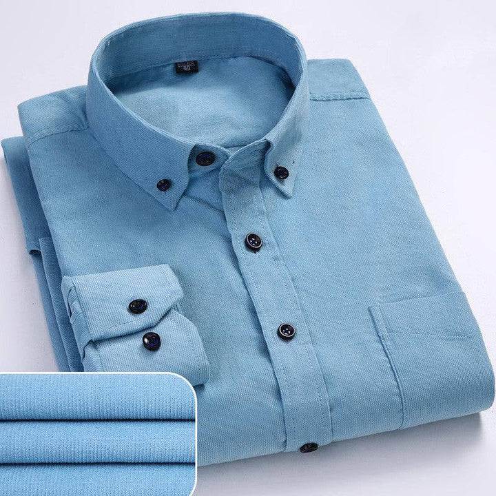 Men's Long-Sleeve Corduroy Shirt
