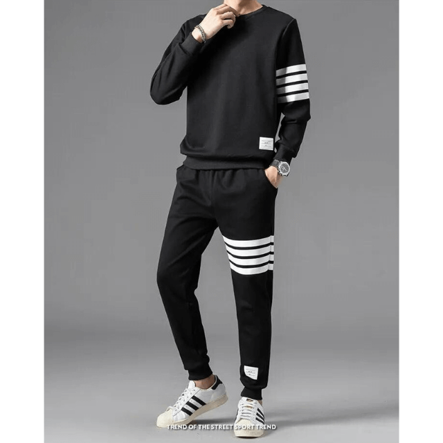 Men's Comfortable Long-Sleeve Sweater & Jogger Set