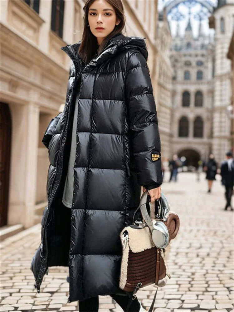 Women's Long Padded Jacket - Winter Warmth & Style