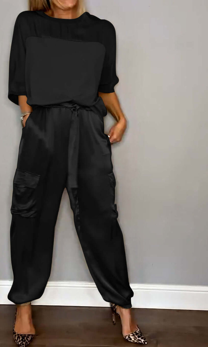 Women's Two-Piece Loungewear Set: Soft & Stylish