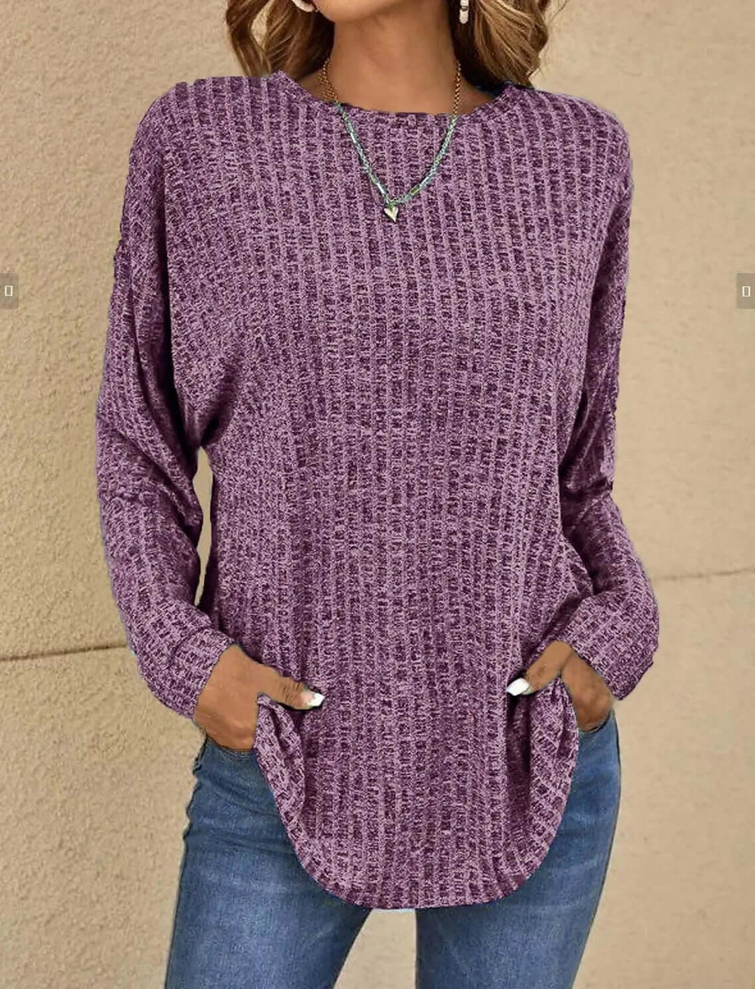 Women's Casual Knitted Stretchy Top
