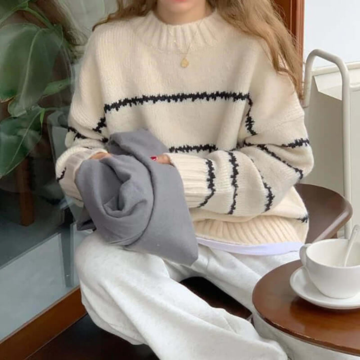 Women's Striped Knit Jumper